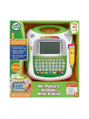 LeapFrog Mr. Pencil's Scribble, Write & Read stilusli yozish planshet, 3–5 yosh