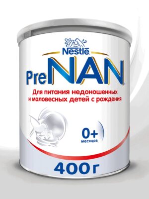 Банка смеси Nestlé PreNAN 400 г для недоношенных детей