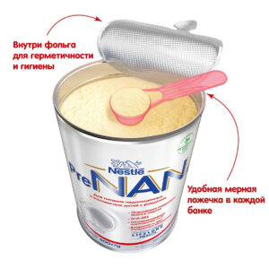 Банка смеси Nestlé PreNAN 400 г для недоношенных детей, фото 2