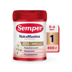 Молочная смесь Semper NutraMaxima Exclusive 1 с MFGM, 0–6 мес, 800 г