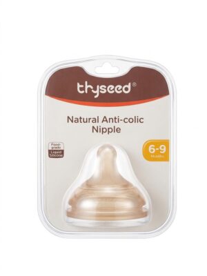 Сменная соска Thyseed Natural Anti-colic для бутылочек, 6–9 мес и 9+ мес