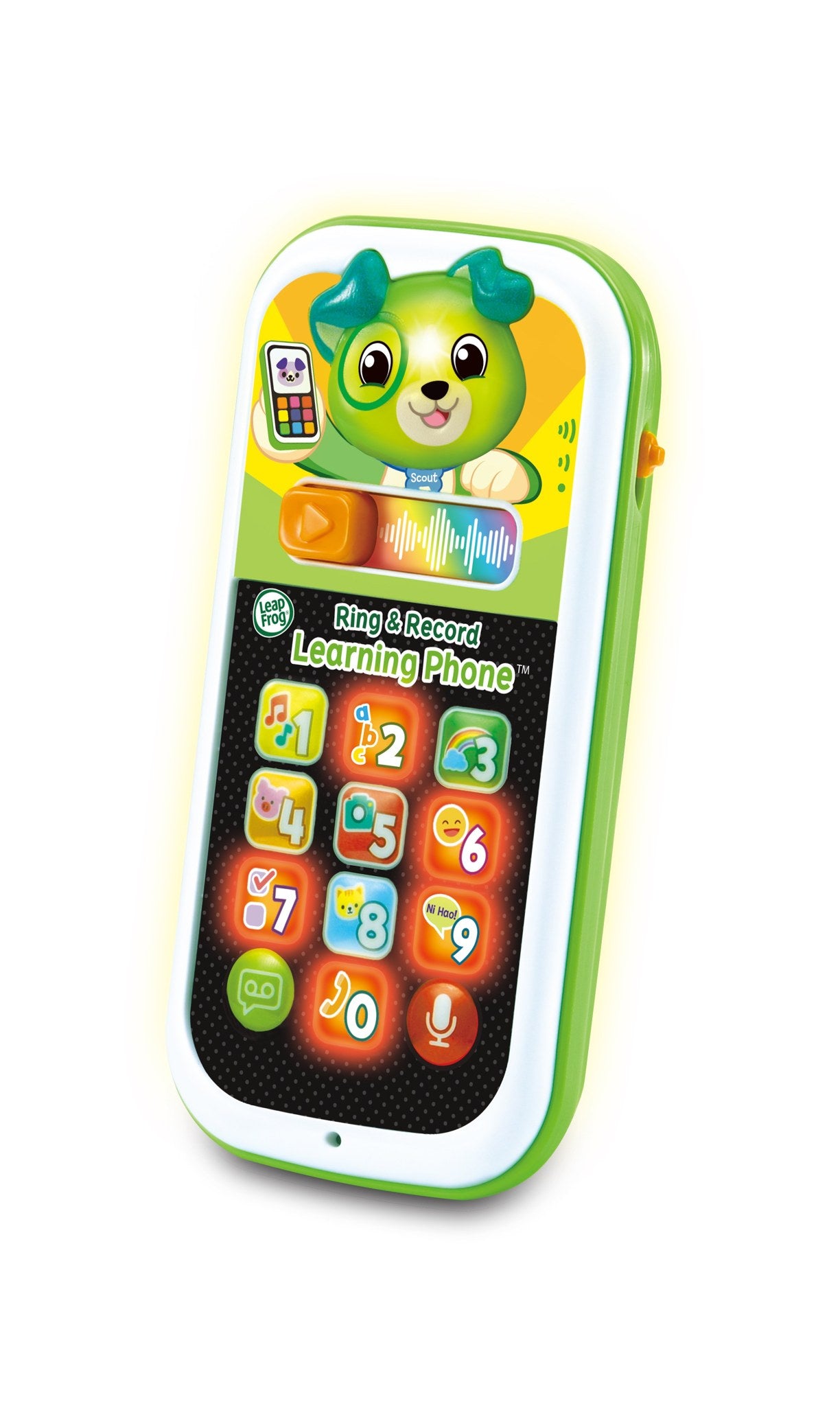 LeapFrog Scout's Ring & Record ota-ona ovozini yozuvchi o'yinchoq telefon, 6–48 oy (LeapFrog) 3 LeapFrog Scout's Ring & Record ota-ona ovozini yozuvchi o'yinchoq telefon, 6–48 oy - Image 3