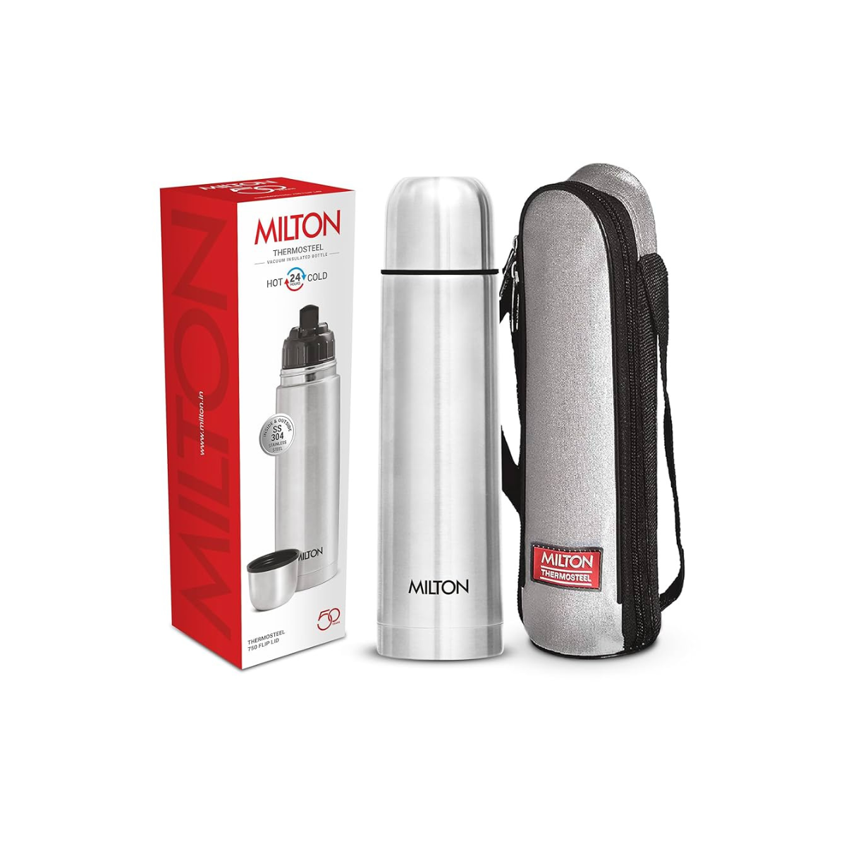 Термос Milton Thermosteel из нержавеющей стали с крышкой-чашкой (Milton) 1 Термос Milton Thermosteel из нержавеющей стали с крышкой-чашкой