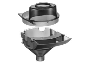 Запасная воронка с крышкой для Baby Brezza Formula Pro Advanced, серая