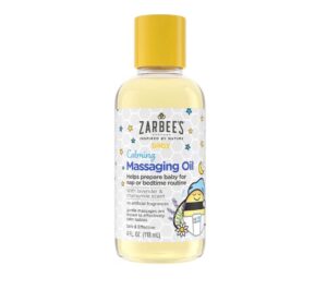 Zarbee's Calming chaqaloq massaj yog'i, lavanda va moychechak, 118 ml